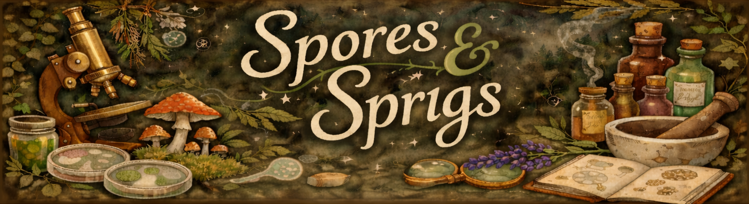 Spores & Sprigs banner